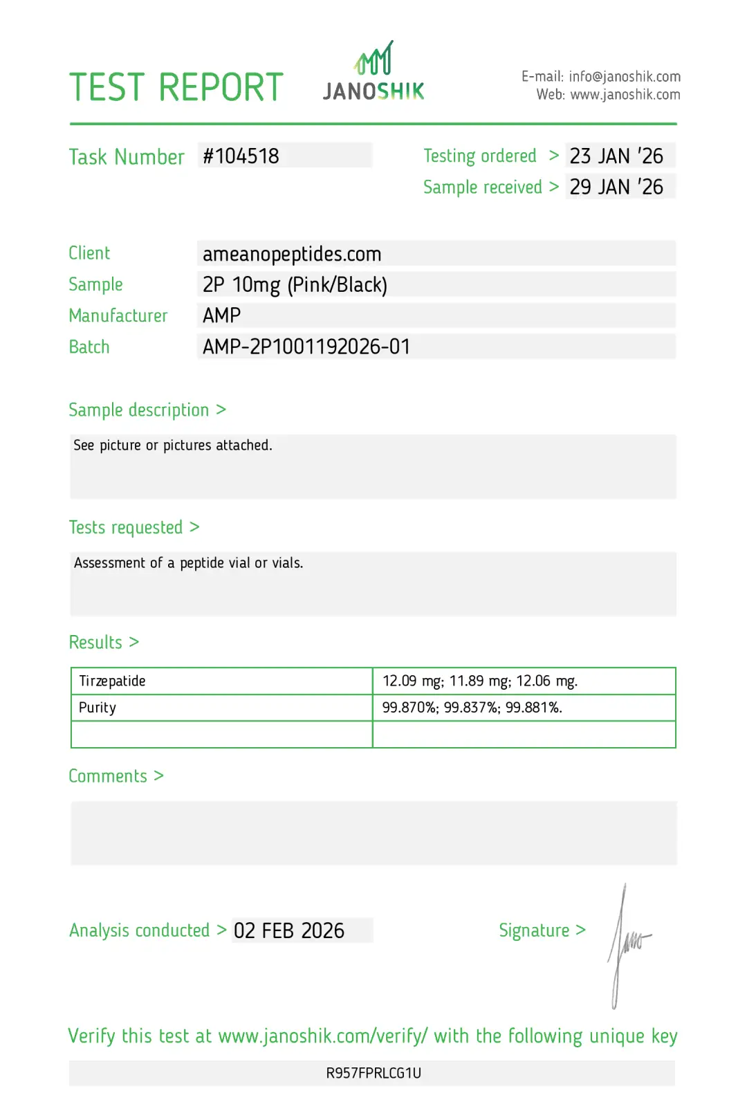 AMP-2P 10mg Research Peptide | Ameano Peptides