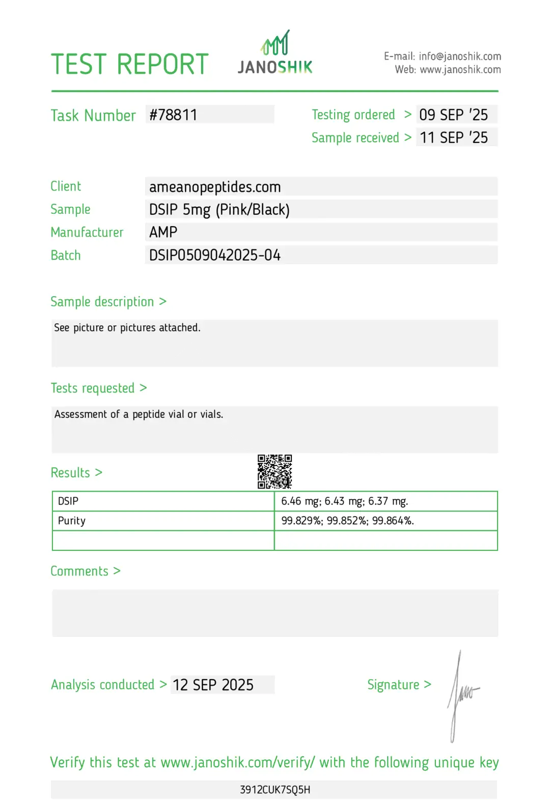 DSIP 5mg – High Purity Research Peptide | AMP