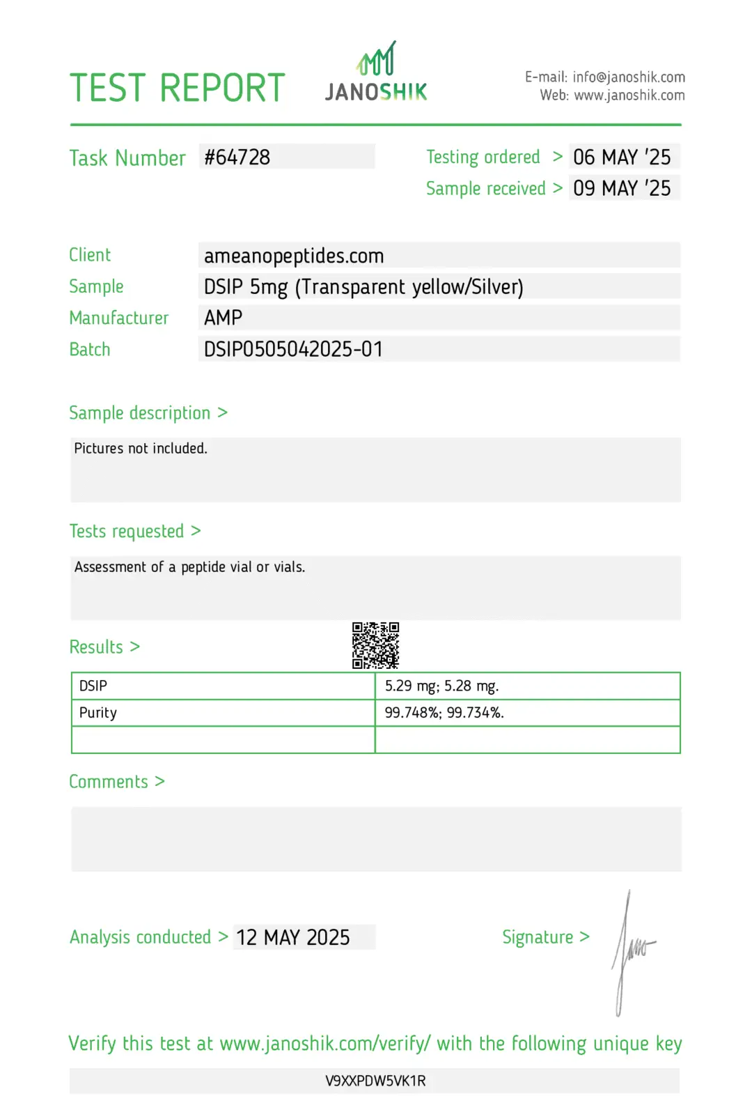 DSIP 5mg – High Purity Research Peptide | AMP