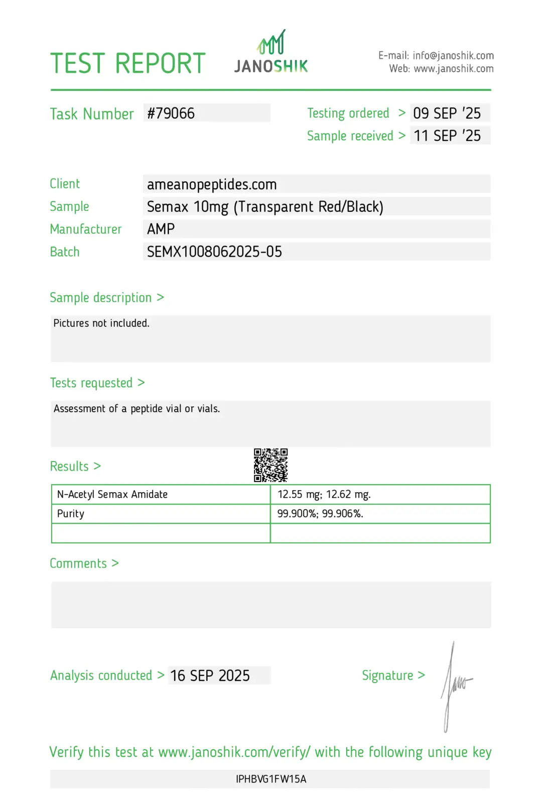 N-Acetyl Semax Amidate 10 mg Research Peptide | Ameano Peptides