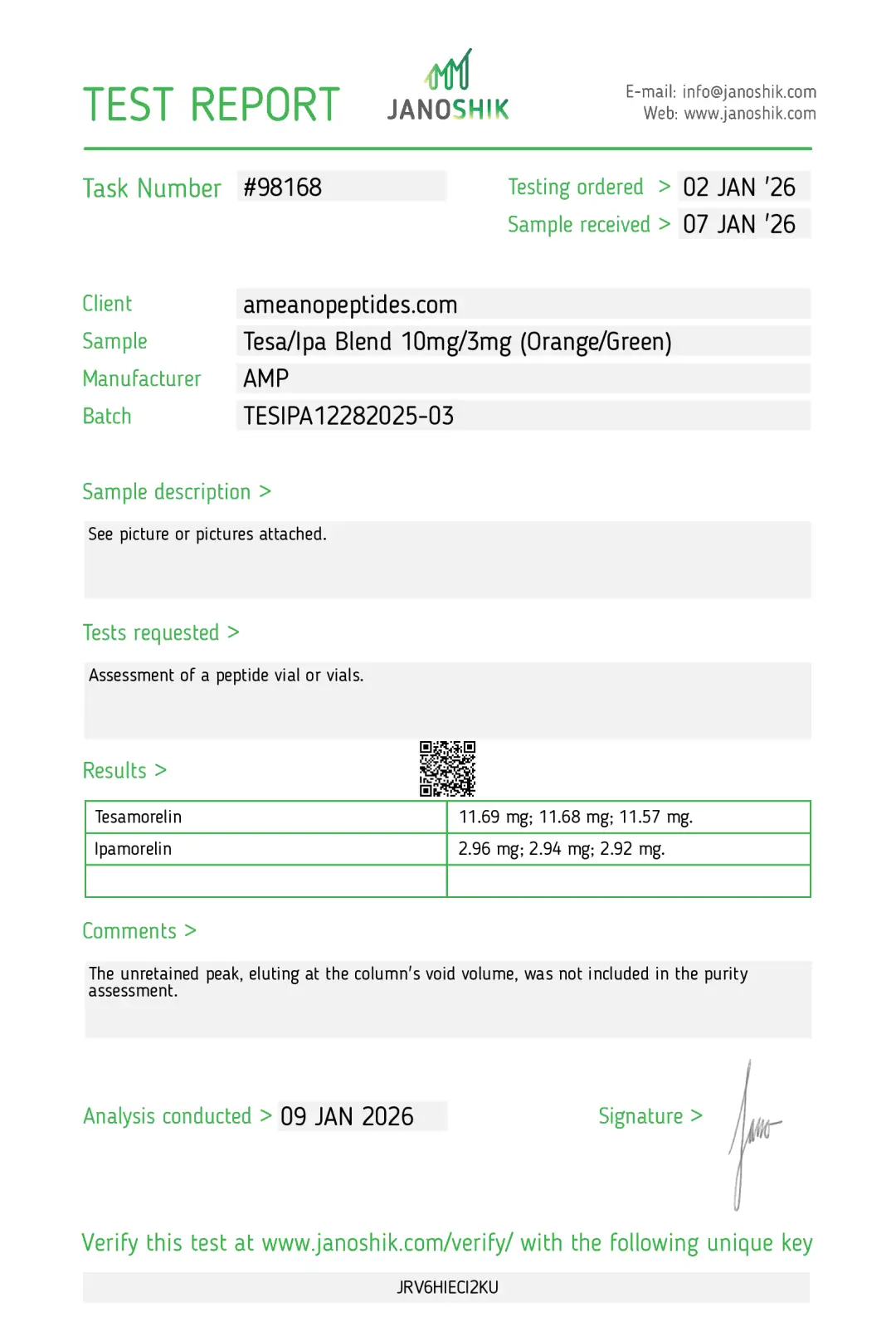 Tesamorelin / Ipamorelin Blend – 10mg/3mg | Research Use Only